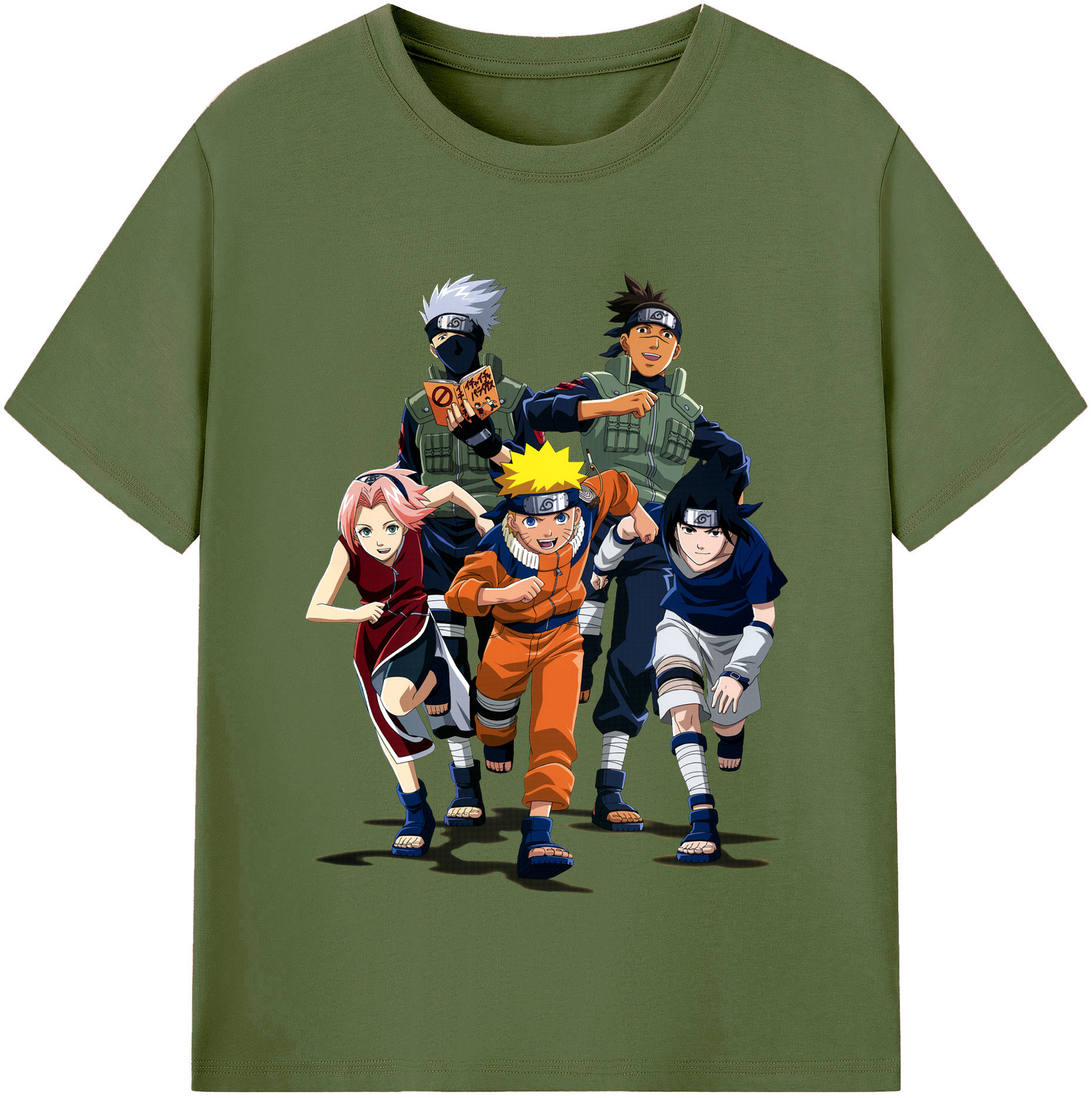 （画像用） NARUTO -ナルト- うずまき ナルト Uzumaki Naruto 綿100％半袖Tシャツ（フロントプリント）